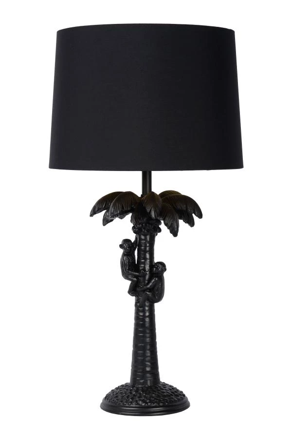 Lucide EXTRAVAGANZA COCONUT - Lampe de table - Ø 30,5 cm - 1xE27 - Noir - éteint